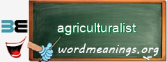 WordMeaning blackboard for agriculturalist